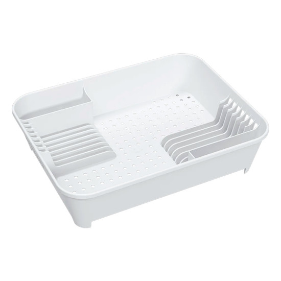 Imagem ESCORREDOR DE LOUÇAS BASIC 14 PRATOS BRANCO EM POLIPROPILENO 45X35X10 CM - COZA