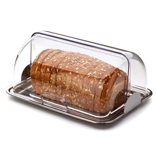 Imagem PORTA PÃO VISION COM BASE EM AÇO INOX 14X29X21 CM - FORMA UTILIDADES