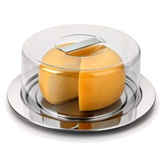 Imagem de PRATO PARA QUEIJO/BOLO VISION EM AÇO INOX 10X26X26 CM - FORMA UTILIDADES - Metalurgica Forma Ltda