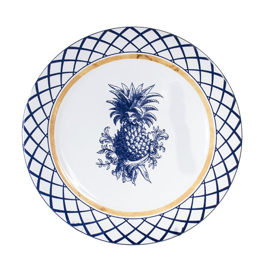 Imagem CONJUNTO DE PRATOS SOBREMESA RETO ANANAS 