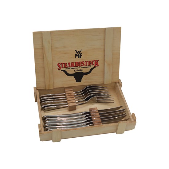 Imagem CONJUNTO STEAK COM 6 FACAS E 6 GARFOS PARA CARNE ZWILLING