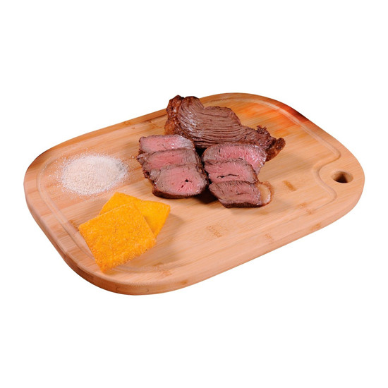 Imagem TÁBUA DE CORTE OVAL EM BAMBU 39X28CM - MOR 