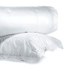 Imagem de KIT COLCHA COM 3 PEÇAS SUPER KING VALÊNCIA BRANCO 270 FIOS BUDDEMEYER - Buddemeyer S A