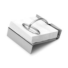 Imagem de PORTA GUARDANAPO GLOSS EM AÇO INOX COM SUPORTE 13CM - FORMA UTILIDADES - Metalurgica Forma Ltda