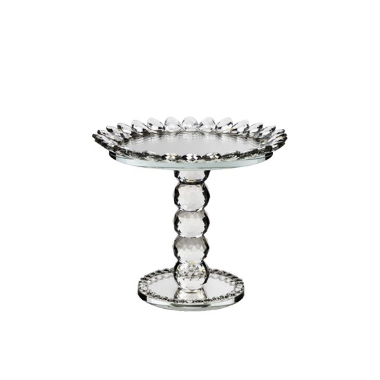 Imagem CENTRO DE MESA COM PÉ DIAMANTE EM VIDRO 21CM 31911 GRILLO