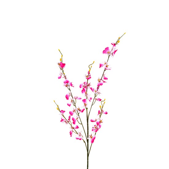 Imagem HASTE DECORATIVA DE ORQUÍDEA CHUVA DE OURO ROSA EM PLÁSTICO MOLDÁVEL - GRILLO