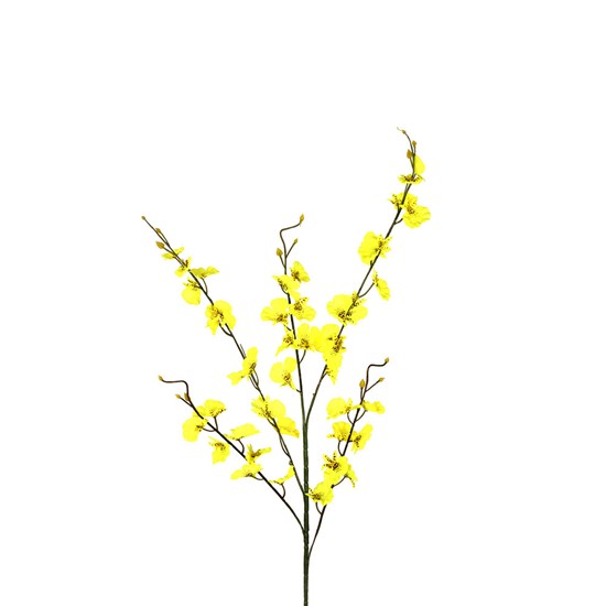 Imagem HASTE DECORATIVA DE ORQUÍDEA CHUVA DE OURO AMARELO EM PLÁSTICO MOLDÁVEL - GRILLO