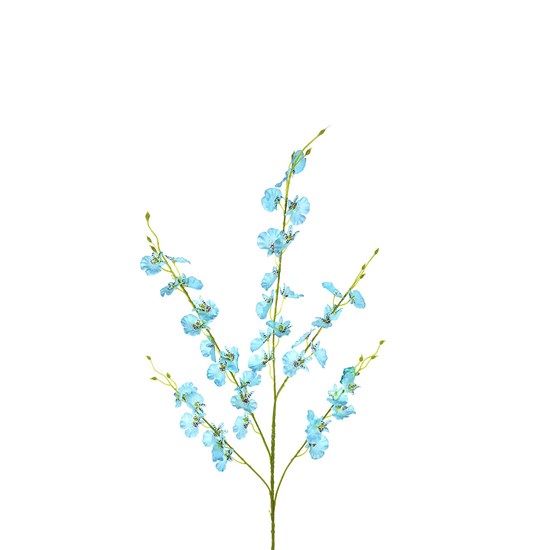 Imagem HASTE DECORATIVA DE ORQUÍDEA CHUVA DE OURO AZUL EM PLÁSTICO MOLDÁVEL - GRILLO