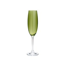 Imagem de JOGO DE 6 TAÇAS PARA CHAMPANHE EM CRISTAL ECOLÓGICO GASTRO GREENERY 220ML BOHEMIA - Rojemac Impotacao E Exportacao Ltda