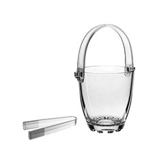 Imagem de BALDE PARA GELO 800ML COM PINÇA SYLVANA PASABAHCE  - Full Fit Industria Importacao E Comercio Ltda