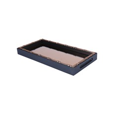 Imagem de BANDEJA DE MADEIRA CROISE ACOBREADO 35X17CM  - Rojemac Impotacao E Exportacao Ltda
