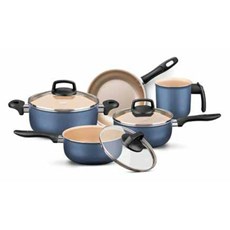 Imagem de CONJUNTO FLORENCE SUPRA 5 PEÇAS AZUL - Mta Ind E Com De Artef De Inox Ltda