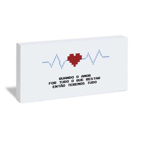 Imagem QUADRO BLOCO CARTÃO TUDO QUE RESTAR GEGUTON