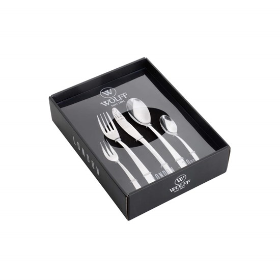 Imagem FAQUEIRO 30 PEÇAS INOX AVALON COM CAIXA DE PRESENTE WOLFF