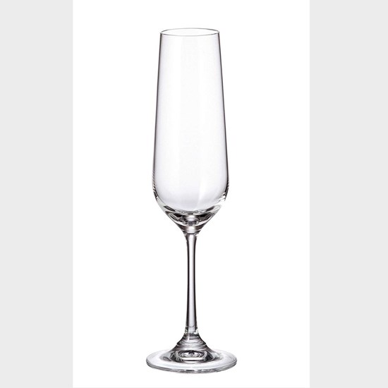 Imagem CONJUNTO 6 TAÇAS P/ CHAMPAGNE DE CRISTAL ECOLOGICO COLLECTION STRIX BOHEMIA