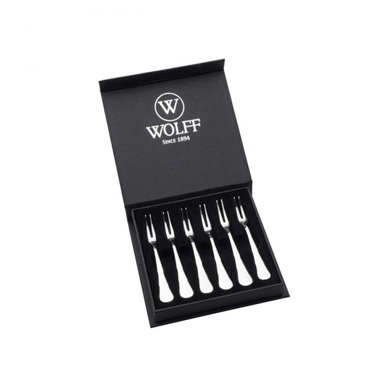 Imagem CONJUNTO 6 PEÇAS GARFO DE AÇO INOX PARA PETISCO LUGANO WOLFF