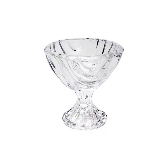 Imagem CONJUNTO 6 TAÇAS CRISTAL DE CHUMBO PARA SOBREMESA COM PÉ BAMBOO WOLFF