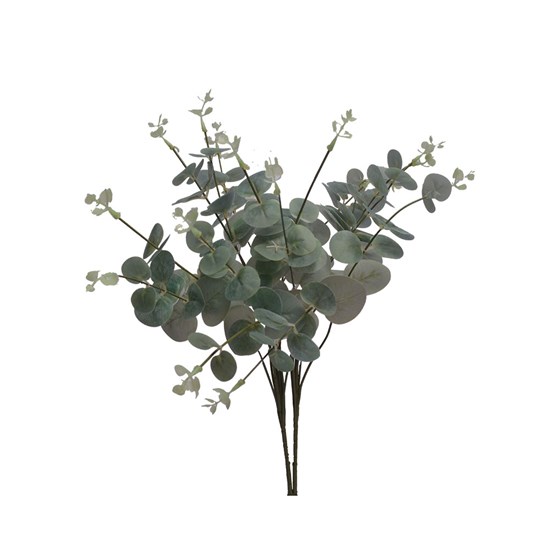 Imagem BUQUÊ DECORATIVO DE EUCALIPTO VERDE CLARO EM PLÁSTICO MOLDÁVEL 50X22 CM - GRILLO