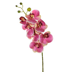 Imagem de HASTE DECORATIVA DE ORQUÍDEA ROSA EM PLÁSTICO MOLDÁVEL 74X14CM - GRILLO - Grillo Ltda