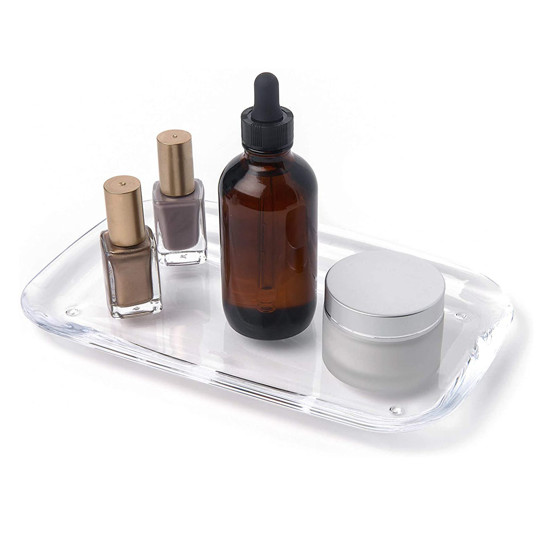 Imagem BANDEJA DROPLET TRAY CLEAR 15X25CM UMBRA