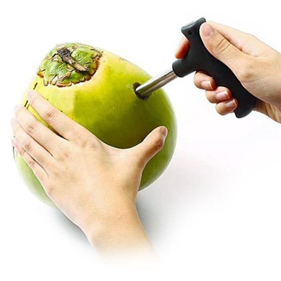 Imagem FURADOR DE CÔCO INOX 13X10X2CM - TUUT