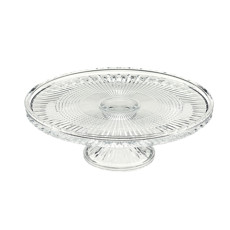 Imagem de PRATO QUEEN EM CRISTAL DE CHUMBO PARA BOLO COM PÉ 32X11CM - WOLFF - Rojemac Impotacao E Exportacao Ltda