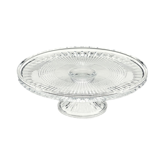 Imagem PRATO QUEEN EM CRISTAL DE CHUMBO PARA BOLO COM PÉ 32X11CM - WOLFF