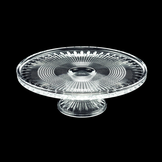 Imagem PRATO QUEEN EM CRISTAL DE CHUMBO PARA BOLO COM PÉ 32X11CM - WOLFF
