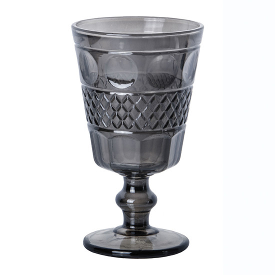 Imagem CONJUNTO 6 TAÇAS VIDRO SODO-CALCICO PARA ÁGUA GEOMETRIC CINZA 