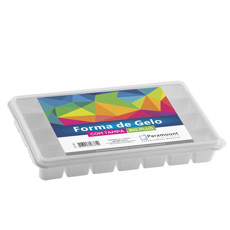Imagem de FORMA DE GELO COM TAMPA BIG PLUS PARAMOUNT - Paramount Ind E Com De Plast Ltda