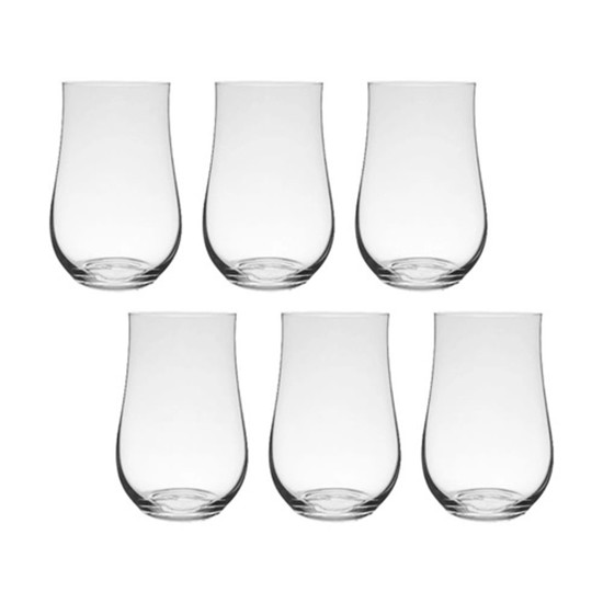 Imagem JOGO COM 6 COPOS DE CRISTAL PARA ÁGUA OU VINHO 450 ML LINHA TULIPA BOHEMIA