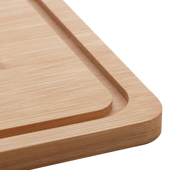 Imagem PRATO PARA QUEIJO DE BAMBU COM TAMPA DE PLASTICO 24X18