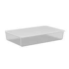 Imagem de POTE BASIC NATURAL RETANGULAR 2,6L EM POLIPROPILENO 6,5X31,5X20,5CM - COZA  - Brinox Metalurgica Sa