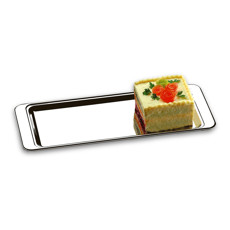Imagem de BANDEJA PARA TORTA FRIA/ROCAMBOLE ATINA EM AÇO INOX 40X16CM - BRINOX - Brinox Metalurgica Sa