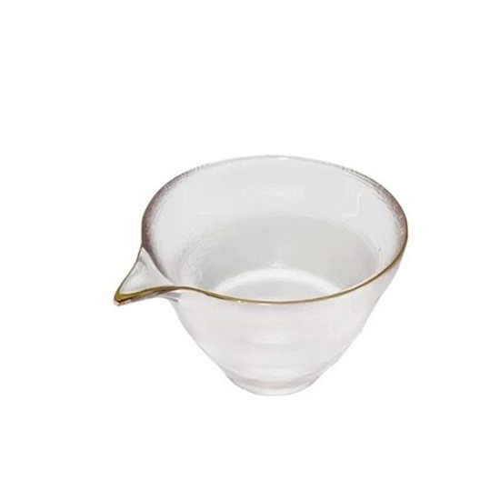 Imagem MOLHEIRA DE VIDRO COM BORDA DOURADA 150ML