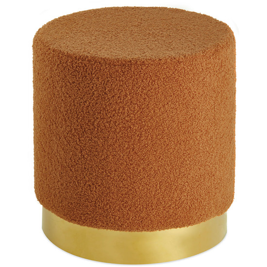 Imagem PUFF EM BOUCLE E METAL 40CM MART