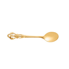 Imagem de CONJUNTO 4 COLHERES AÇO INOX PARA CHÁ CROWN DOURADO - BON GOURMET  - Rojemac Impotacao E Exportacao Ltda