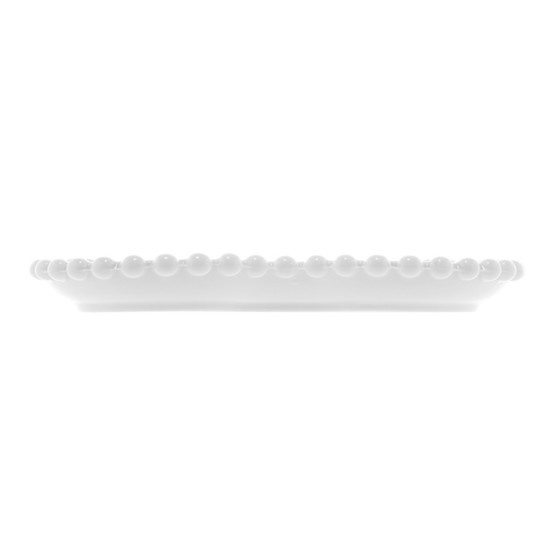 Imagem CONJUNTO 4 PRATOS PORCELANA CORAÇÃO BEADS BRANCO 17X15X2- BON GOURMET 