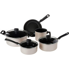 Imagem de JOGO DE PANELAS 5 PEÇAS DOLCE - BRINOX - CHAMPAGNE BRINOX - Brinox Metalurgica Sa