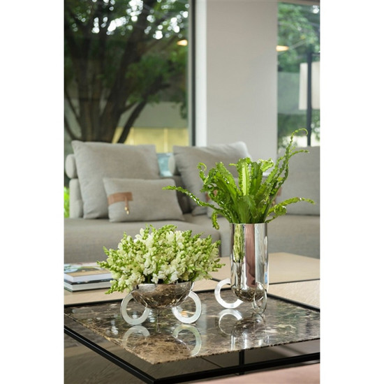Imagem VASO OLYMPIA ALTO PRATA 25X12CM -ST JAMES 