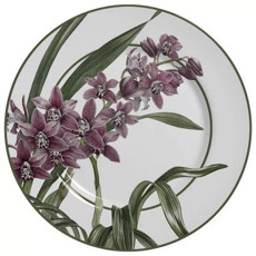 Imagem de CONJUNTO 6 PRATOS RASOS ORQUIDEAS- 2,2XØ28,5 CM ALLEANZA - Ceramica Alleanza Ltda -Epp