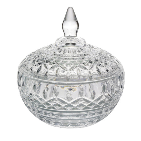 Imagem POTICHE DECORATIVO CRISTAL DE CHUMBO LYS 14X15CM WOLFF