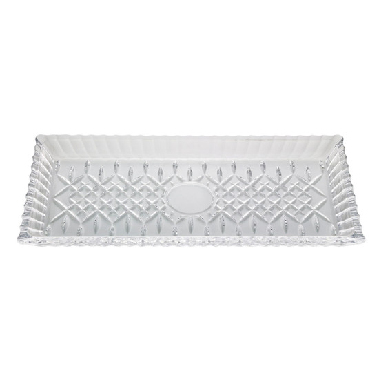 Imagem TRAVESSA CRISTAL DE CHUMBO RETANGULAR LYS 34X17CM  - WOLFF