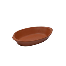 Imagem de ASSADEIRA OVAL PP 300 ML COR TIJOLO MATE 20 X 12 X 4CM - NOVA IMAGEM - Ceramica E Distrib Nova Imagem Ltda Epp