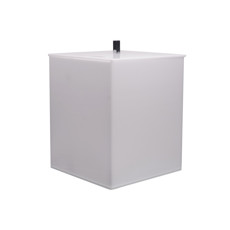 Imagem de LIXEIRA UNO BRANCO 18X18X25CM - DECOR ACRÍLICOS - Decor & Casa Importacao E Distribuicao Eireli