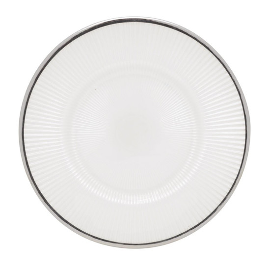 Imagem SOUSPLAT EM VIDRO COR PRATEADO 32,5CM - CROMUS
