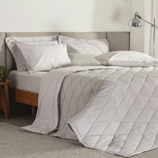 Imagem EDREDOM KING PERCAL 180 FIOS BUDDEMEYER BASIC PERCALLE 100% ALGODÃO PENTEADO BEGE