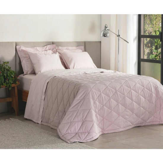 Imagem EDREDOM KING PERCAL 180 FIOS BUDDEMEYER BASIC PERCALLE 100% ALGODÃO PENTEADO ROSA