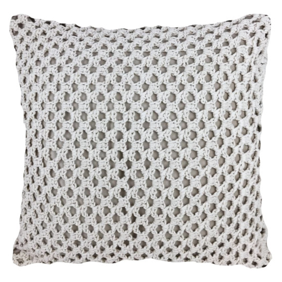Imagem ALMOFADA CROCHE MANUAL 52X52CM MOD02 - DECORTEXTIL