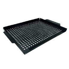 Imagem de GRELHA PARA CHURRASCO ANTIADERENTE AÇO INOX MIMO STYLE - PRETO - Mimo Importacao Exportacao Ltda